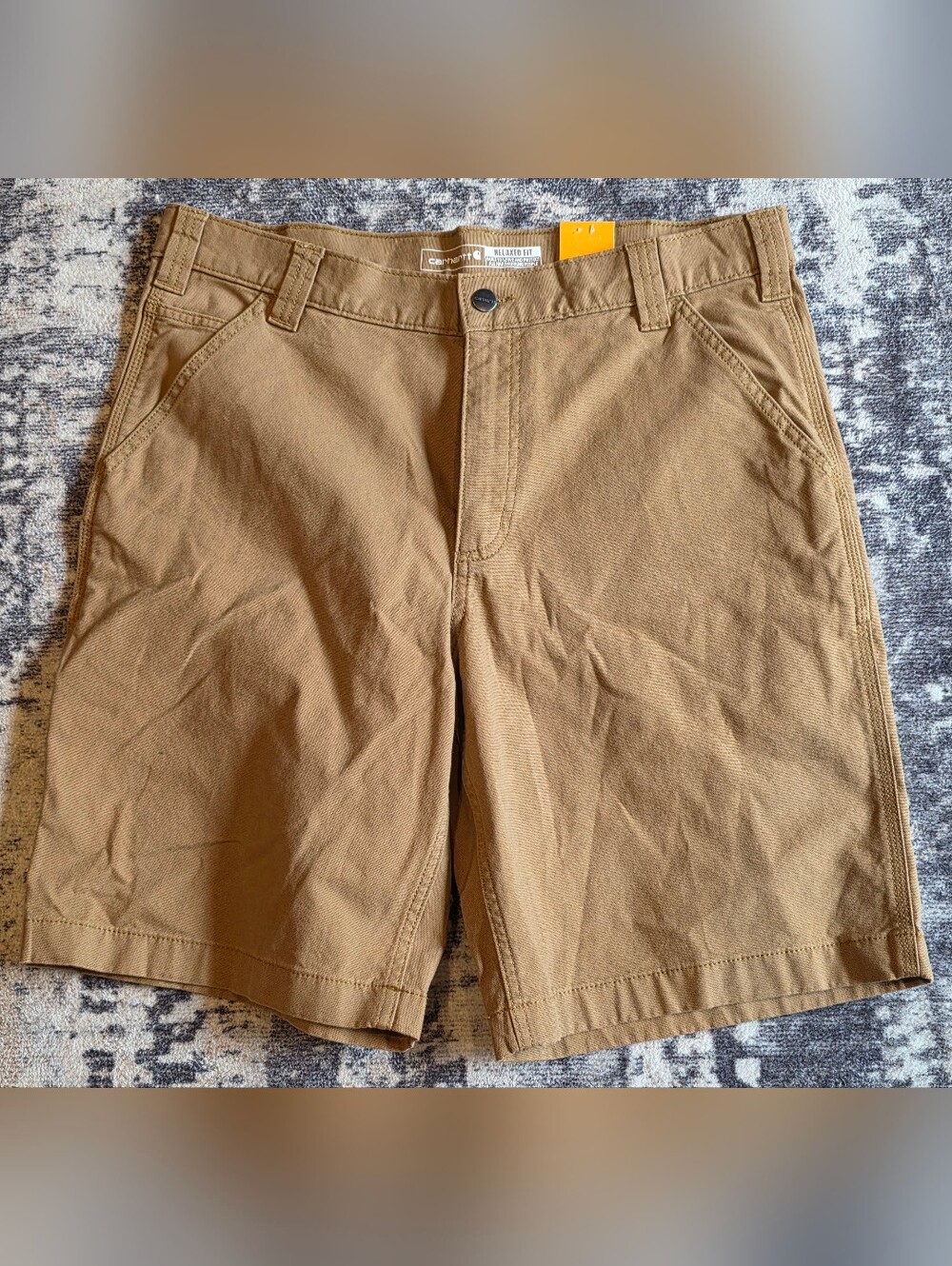 Carhartt Relaxed Fit Brown Work Shorts Size 34 Waist